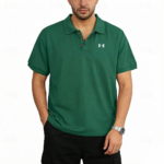 Men's Cotton Solid Color Commuting Business Casual Polo T-Shirt